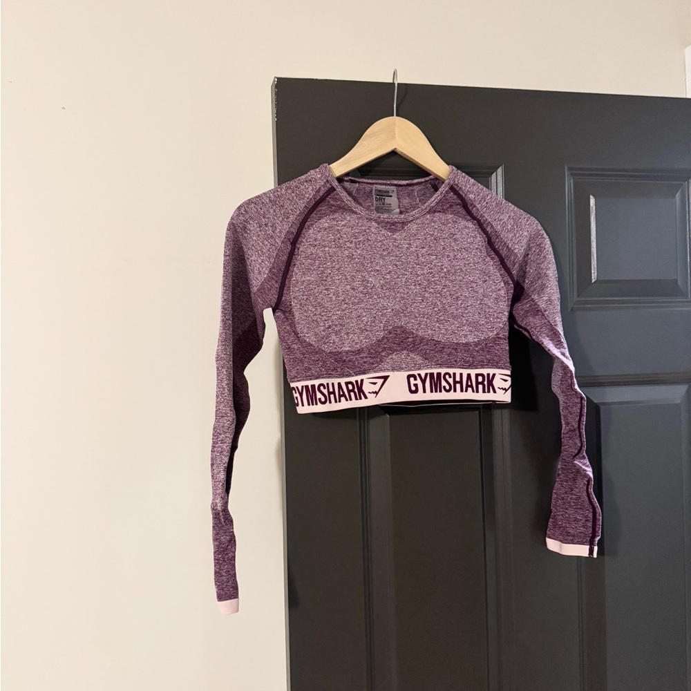 Gymshark Marled Burgundy Top